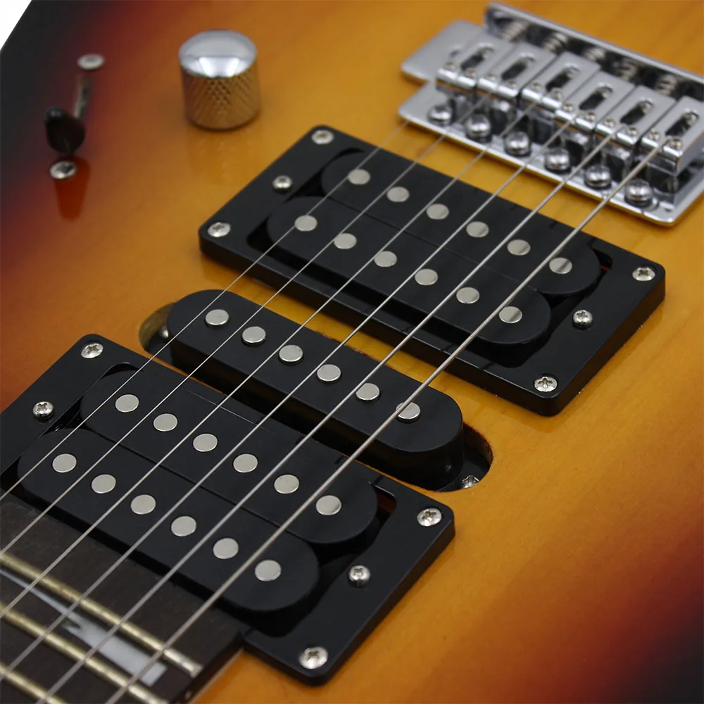 6 Strings 24 Frets Electric Guitar Maple Body Electric Guitar Guitarra With Bag Speaker Necessary Guitar Parts & Accessories - Image 5