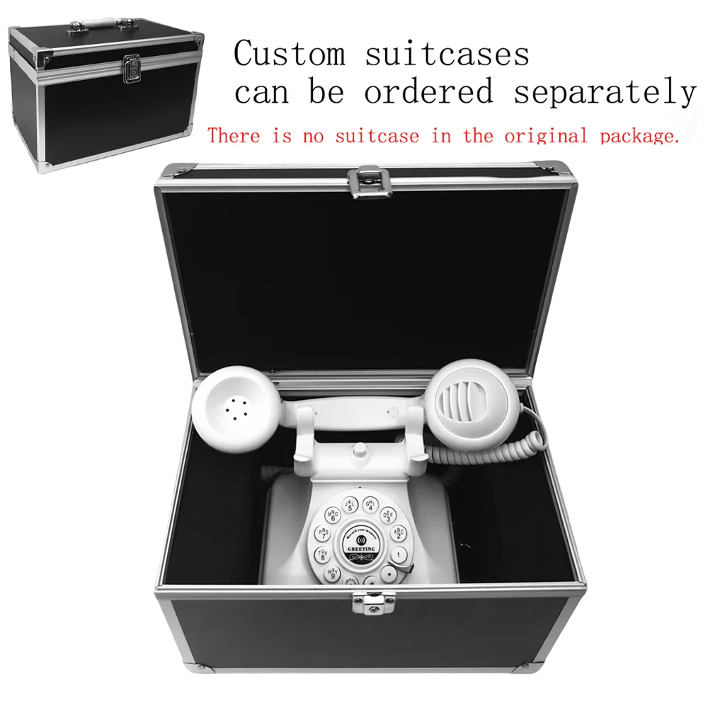 Wedding Audio Message Guest Book Phone Retro Rotary Style Antique Phone Message Recording Phone Message Voice Recor For Wedding - Image 6