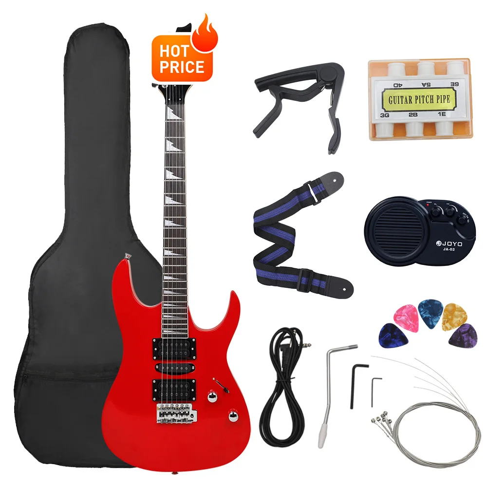 6 Strings 24 Frets Electric Guitar Maple Body Electric Guitar Guitarra With Bag Speaker Necessary Guitar Parts & Accessories - Image 13