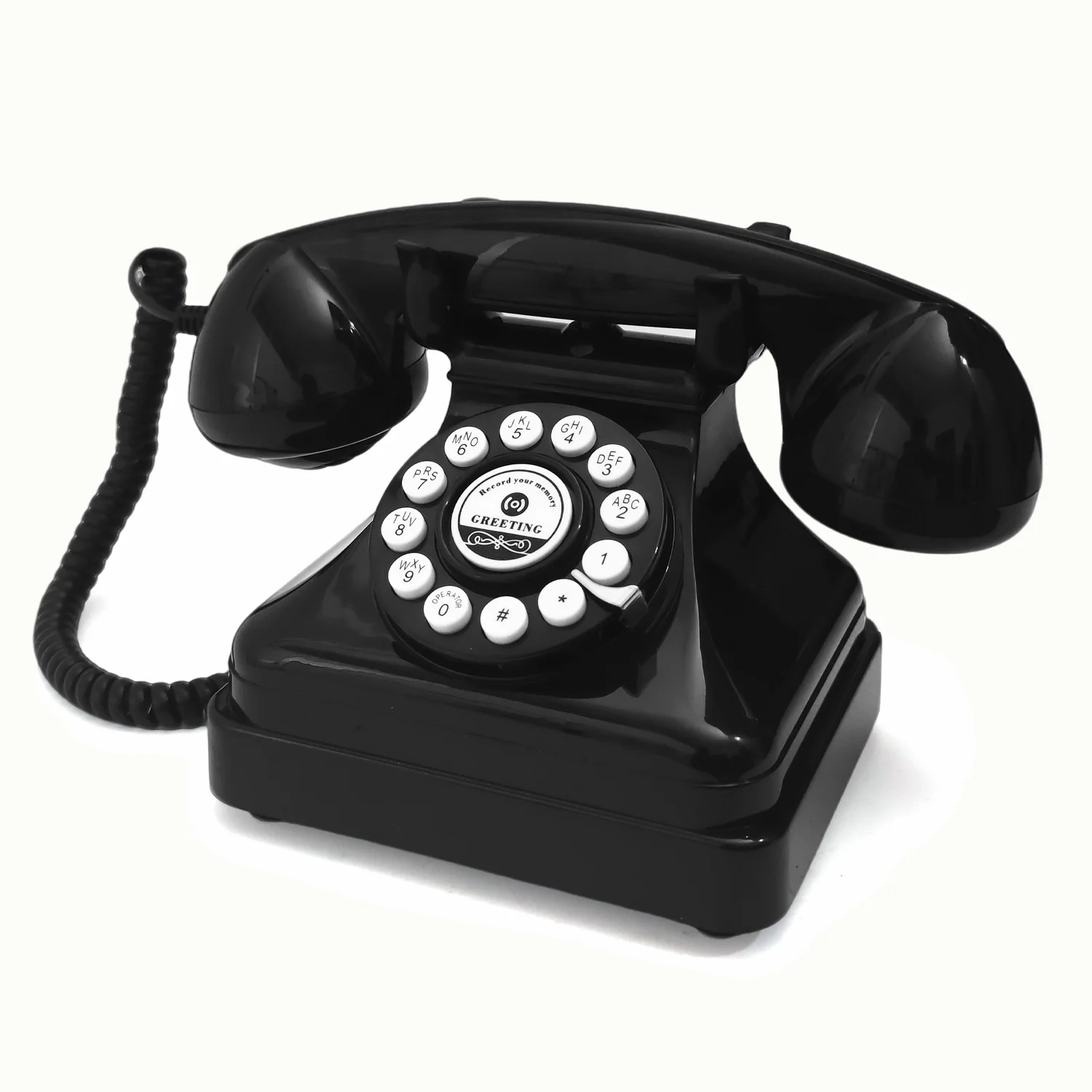 Wedding Audio Message Guest Book Phone Retro Rotary Style Antique Phone Message Recording Phone Message Voice Recor For Wedding - Image 8