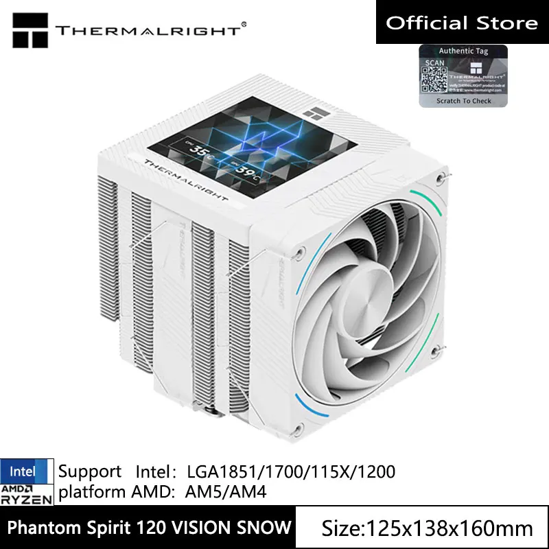 Thermalright Phantom Spirit 120 EVO CPU wind -cooler Heat Sink Supports 1700/115X/AM5/AM4 7 Heat Pipe Dual Tower Radiator - Image 8
