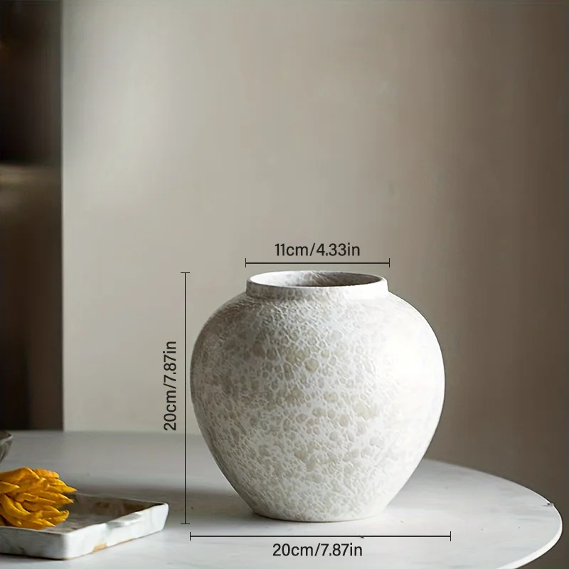 Large Elegant Ceramic Vase - Decorative Jar, Tabletop Floral or Garden Vase - Lightweight, Perfect for Indoor/Outdoor Home, - Image 7
