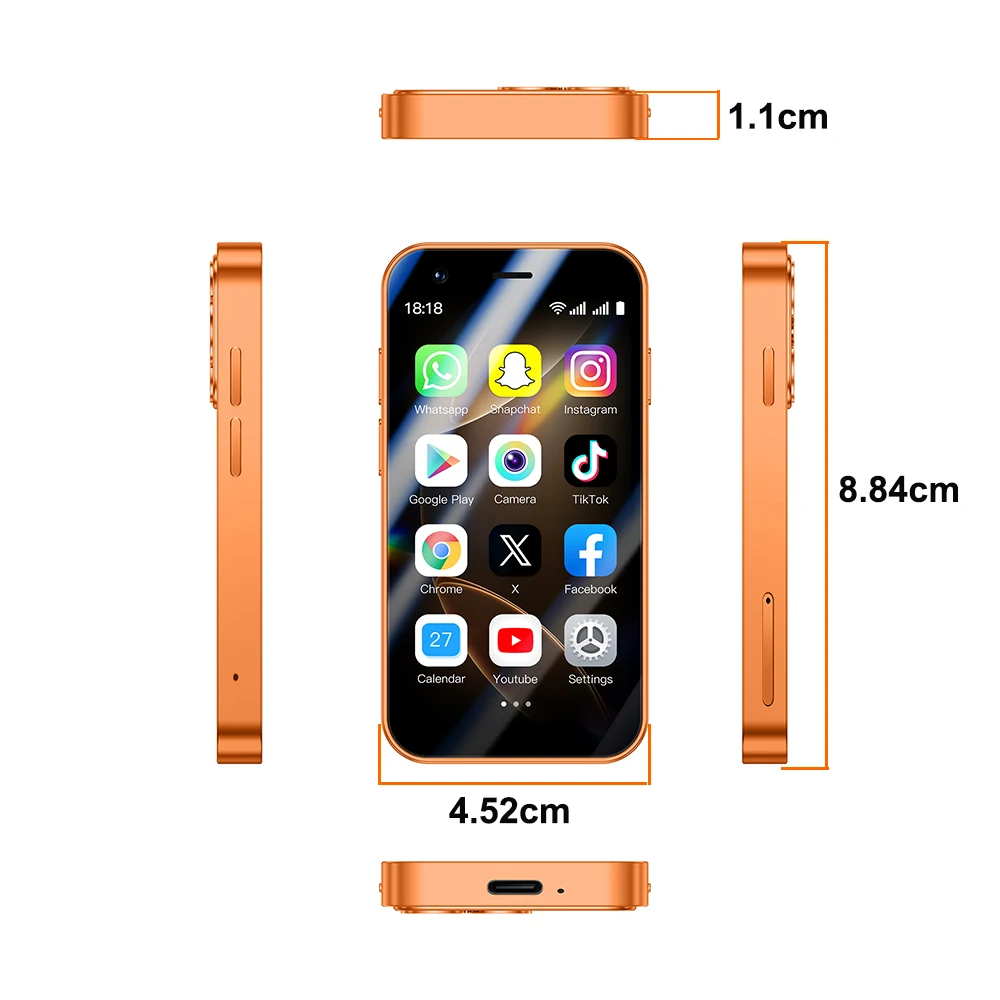 SOYES A17 Mini Android8.1 Smart Phone 3.0 Inches 2GB RAM 16GB ROM Dual SIM Standby Play Store 3G Little Phone - Image 10