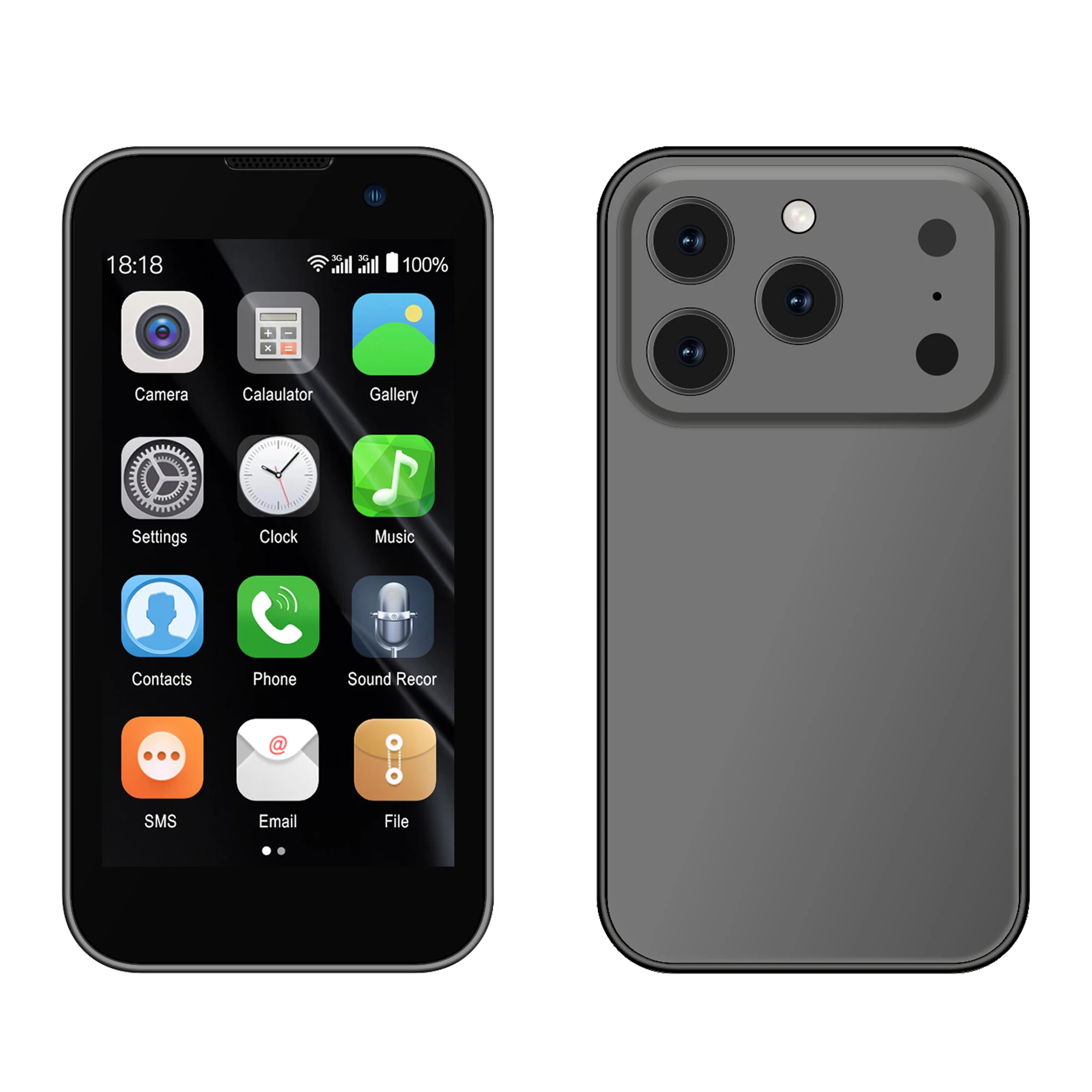 SERVO 17SE MINI 3G Tiny Smartphone Android System Play Store 2GB+16GB WhatsAPP GPS WiFi Dual SIM Card 3.0" Small Smart Cellphone - Image 12