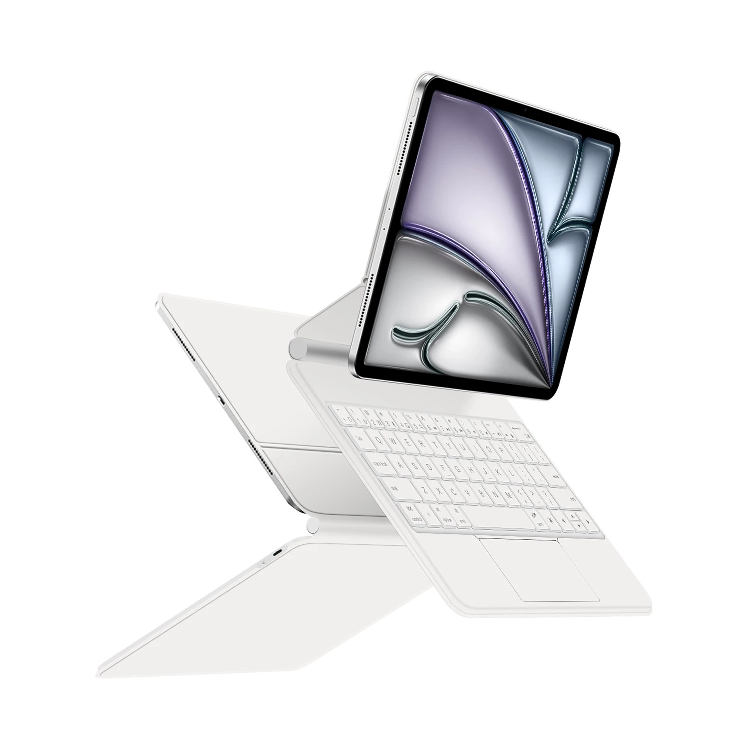 Magic Keyboard for iPad Air 13 inch M4 2026 M3 M2 Pro 12.9'' Smart Case Spanish Portuguese Hebrew French German 한국어 키보드 Keyboard - Image 5
