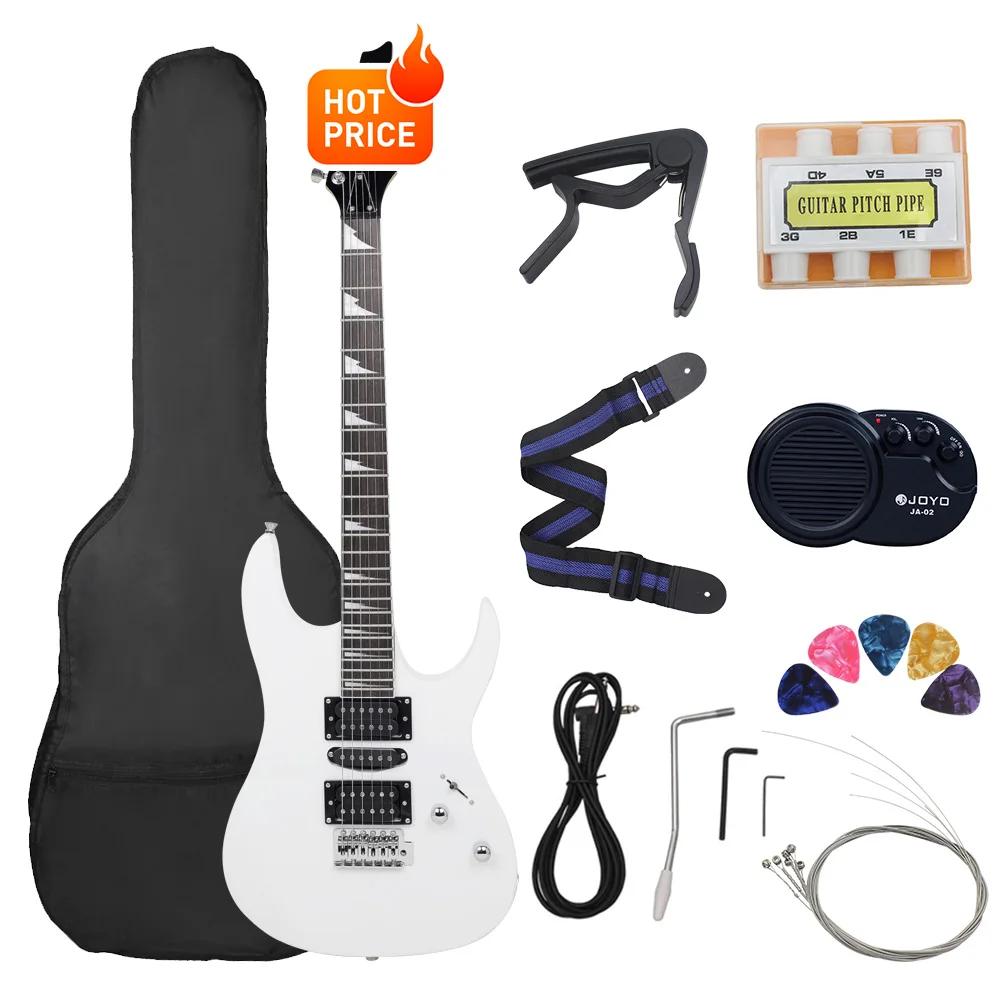 6 Strings 24 Frets Electric Guitar Maple Body Electric Guitar Guitarra With Bag Speaker Necessary Guitar Parts & Accessories - Image 10