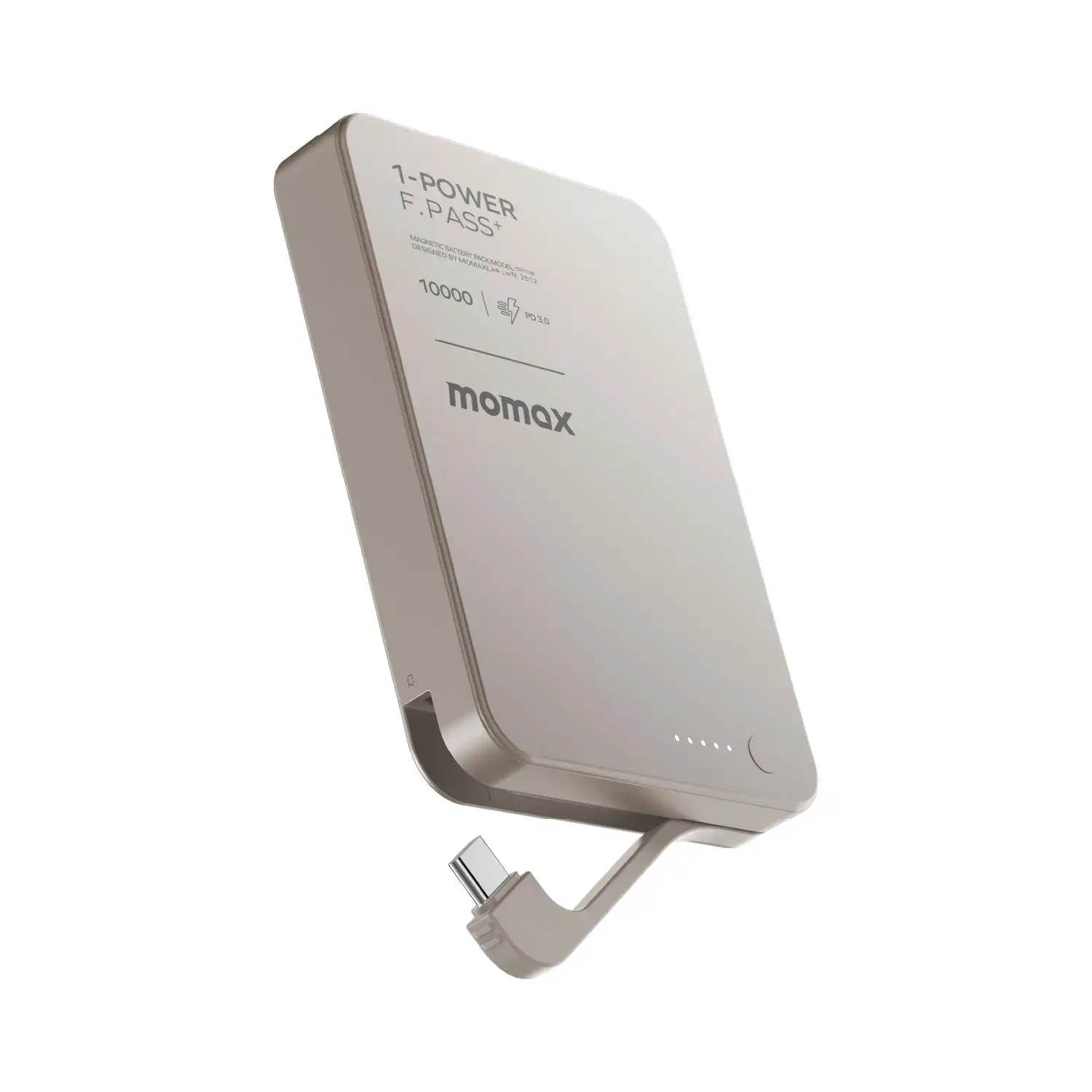MOMAX 25W Power Bank Fast Charge 10000mAh Type C Cable PowerBank Phone External Battery for iPhone 17 Pro Max - Image 7