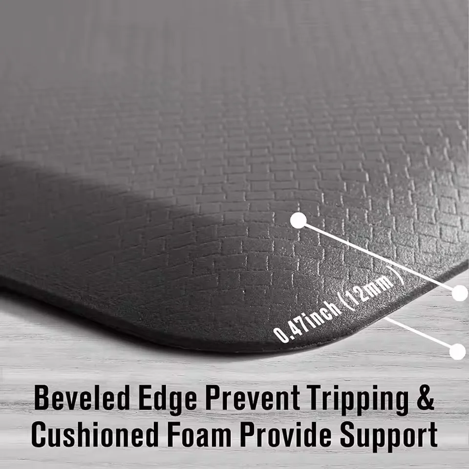 New Anti-Fatigue Standing Mat, Kitchen Mat with PVC Waterproofing, Non-Slip Kitchen Rug for Standing Desk, Kitchen, Office - Image 2