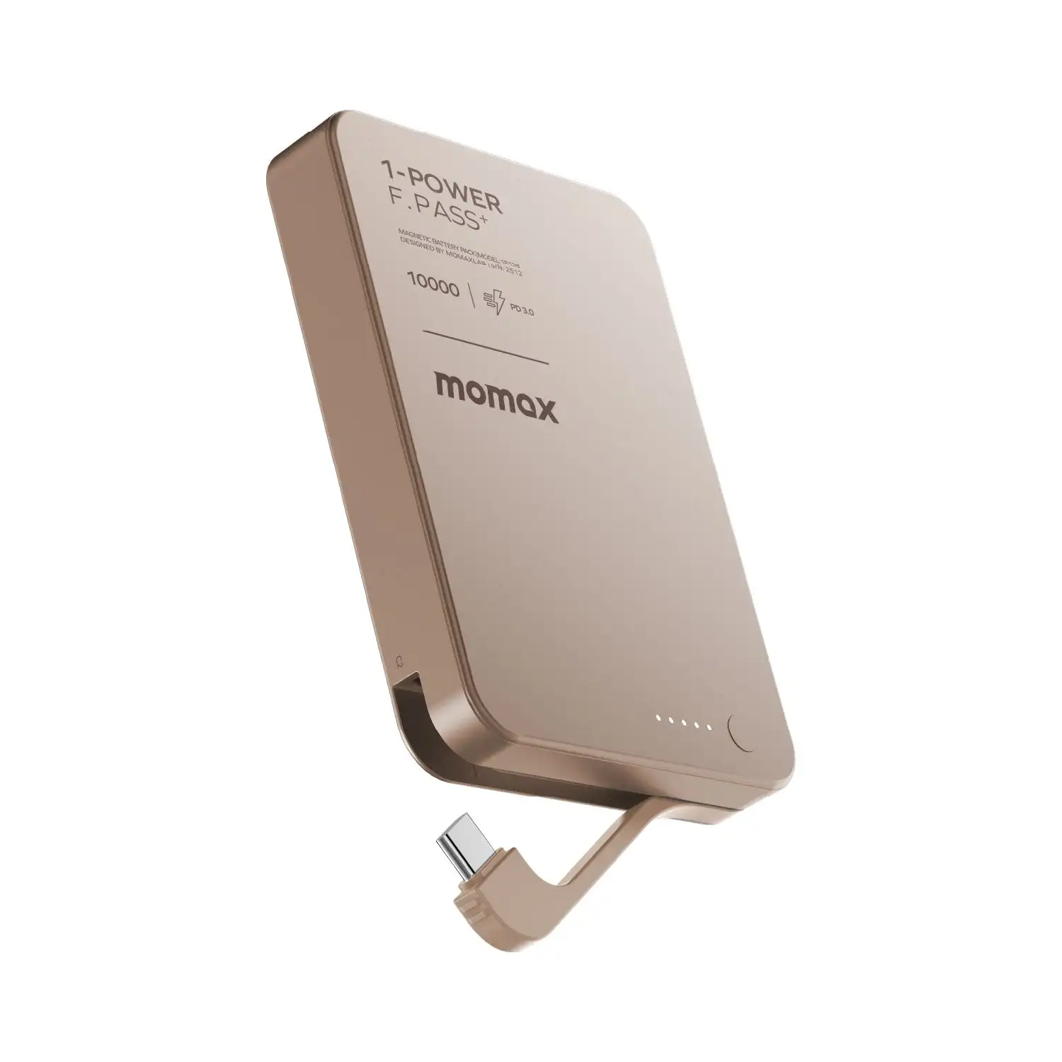 MOMAX 25W Power Bank Fast Charge 10000mAh Type C Cable PowerBank Phone External Battery for iPhone 17 Pro Max - Image 8