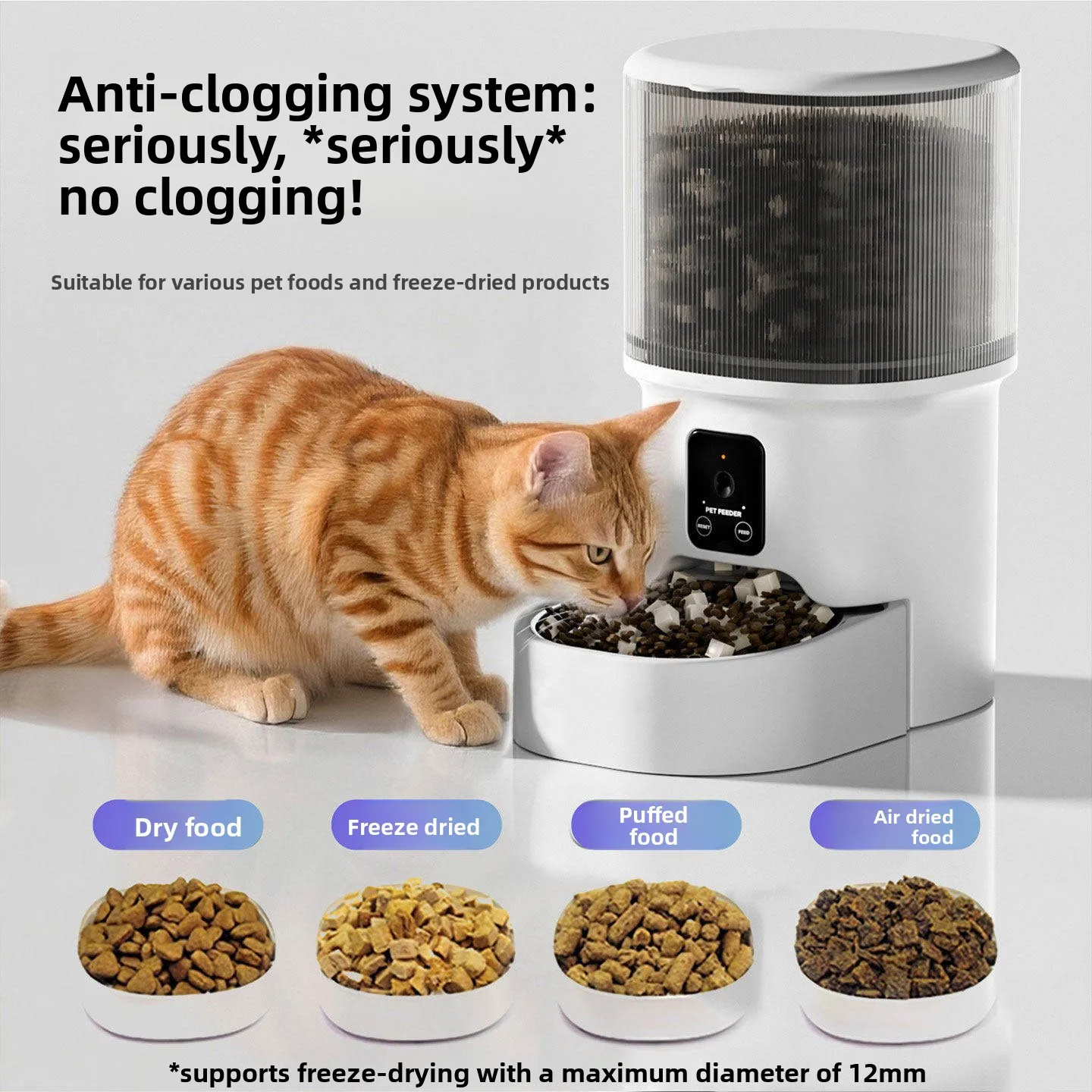 HD Video Automatic Pet Feeder for Cats Dogs 4L Smart Timed Quantitative Food Dispenser with Stainless Steel Bow Pet Supplies - Image 3