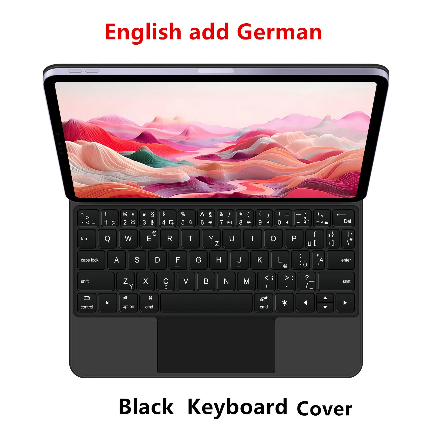Magic Keyboard for iPad Air 13 inch M4 2026 M3 M2 Pro 12.9'' Smart Case Spanish Portuguese Hebrew French German 한국어 키보드 Keyboard - Image 17