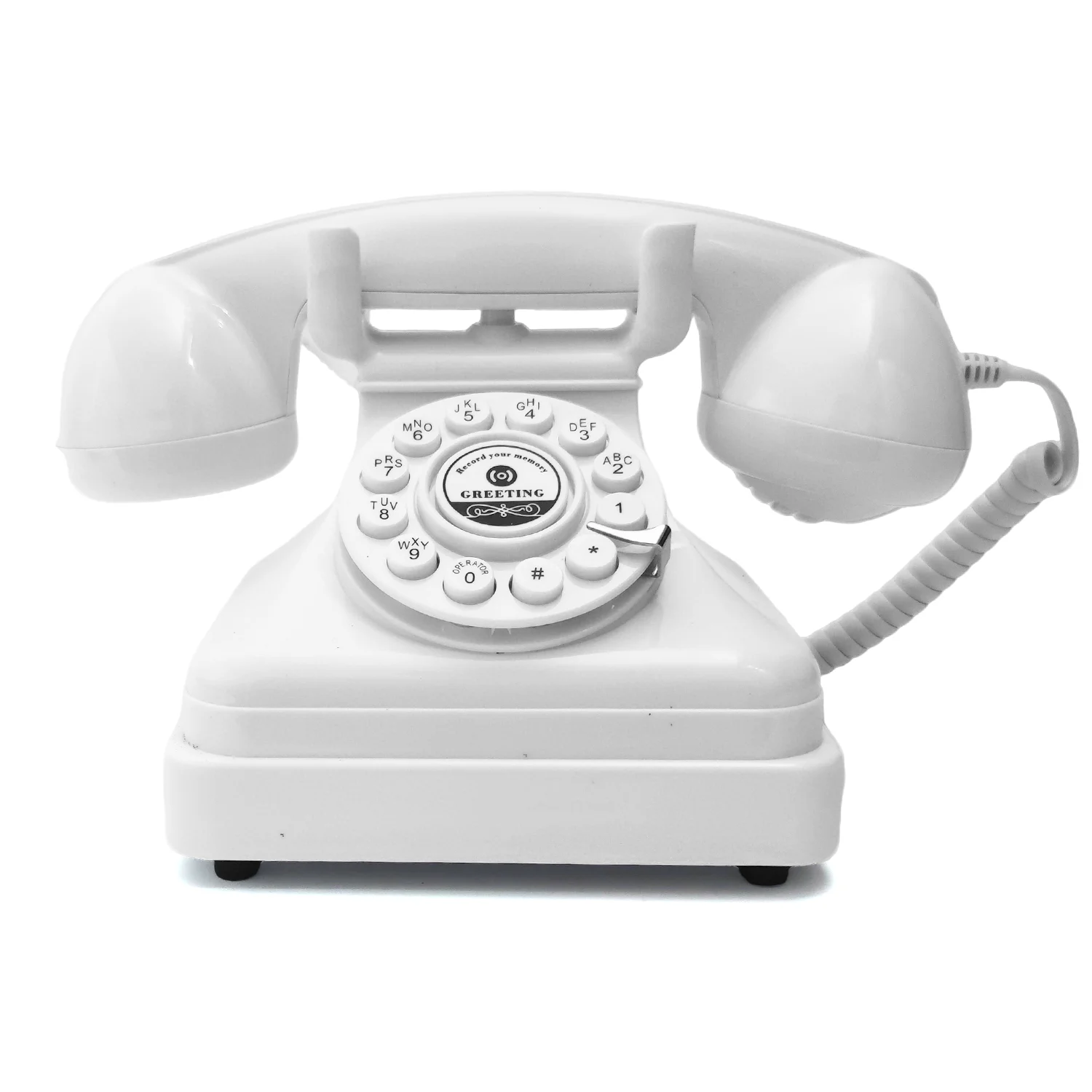 Wedding Audio Message Guest Book Phone Retro Rotary Style Antique Phone Message Recording Phone Message Voice Recor For Wedding - Image 2