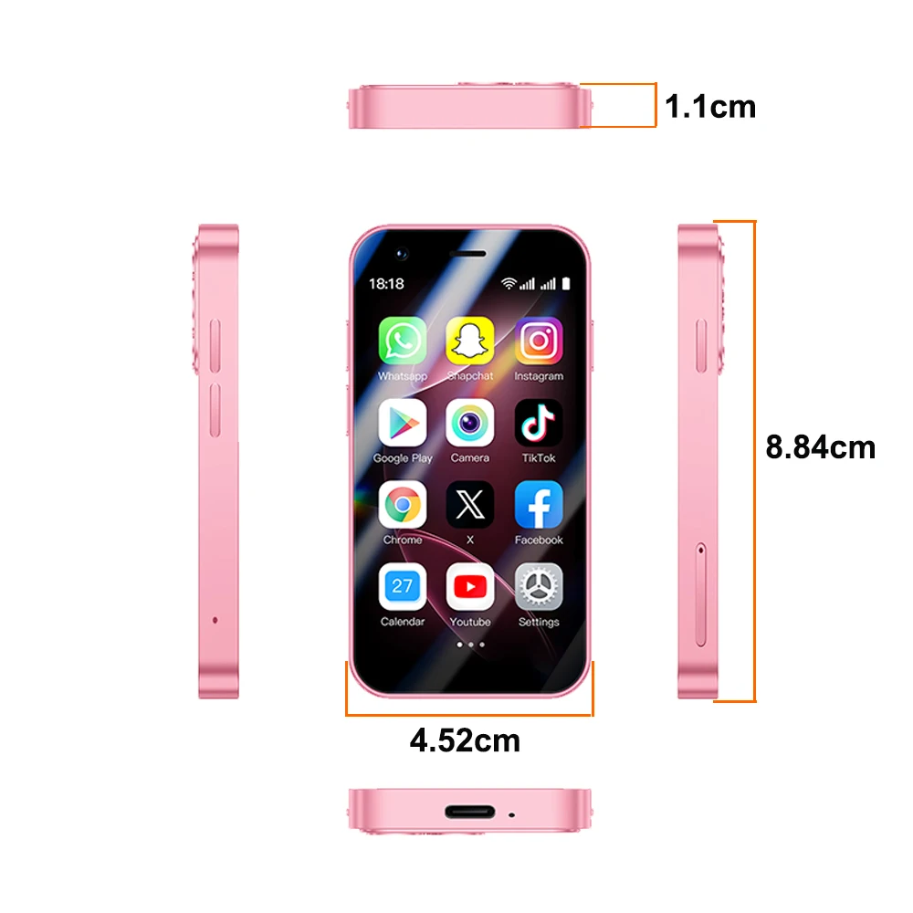 SOYES A17 Mini Android8.1 Smart Phone 3.0 Inches 2GB RAM 16GB ROM Dual SIM Standby Play Store 3G Little Phone - Image 8