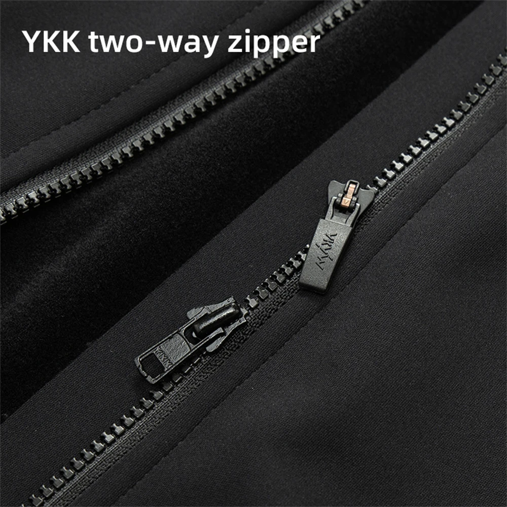 YKYWBIKE Cycling Gilet Bicycle Vest Thermal Winter Windproof 2 Way Zippers Road Bike Anti-Splash Cycling Windbreaker - Image 4