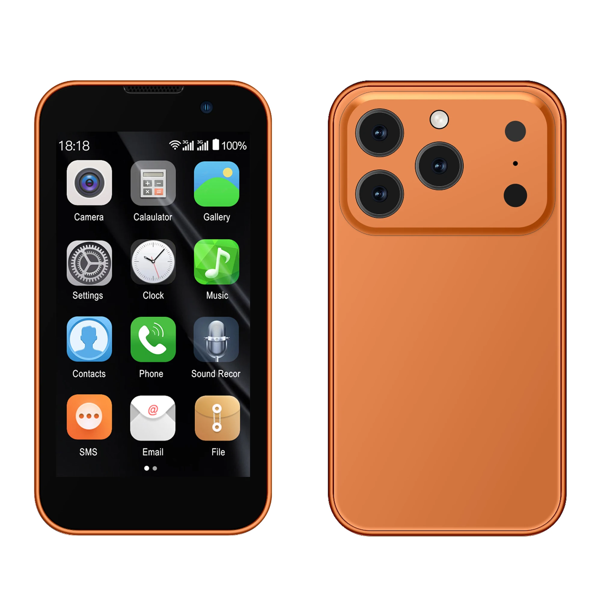SERVO 17SE MINI 3G Tiny Smartphone Android System Play Store 2GB+16GB WhatsAPP GPS WiFi Dual SIM Card 3.0" Small Smart Cellphone - Image 11