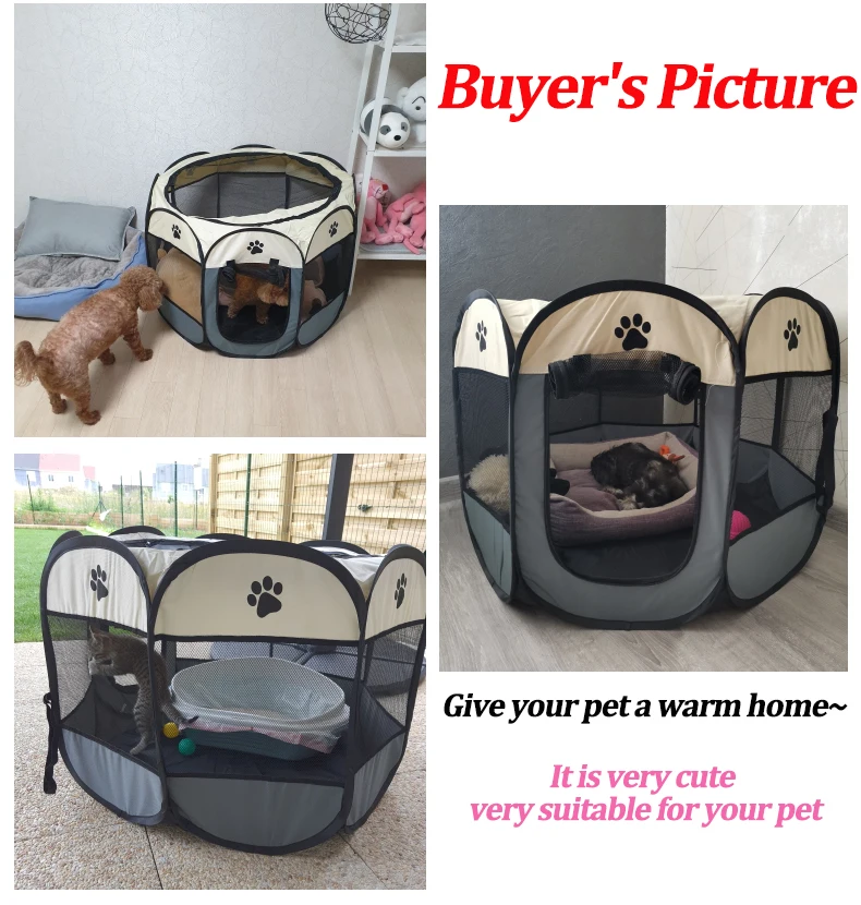 Detachable Summer Pet Tent S/M/L Cat Delivery Room Outdoor Dog Bed Folding Fence Cat Nest Dog Enclosure Cage for Cats Dogs - Image 6