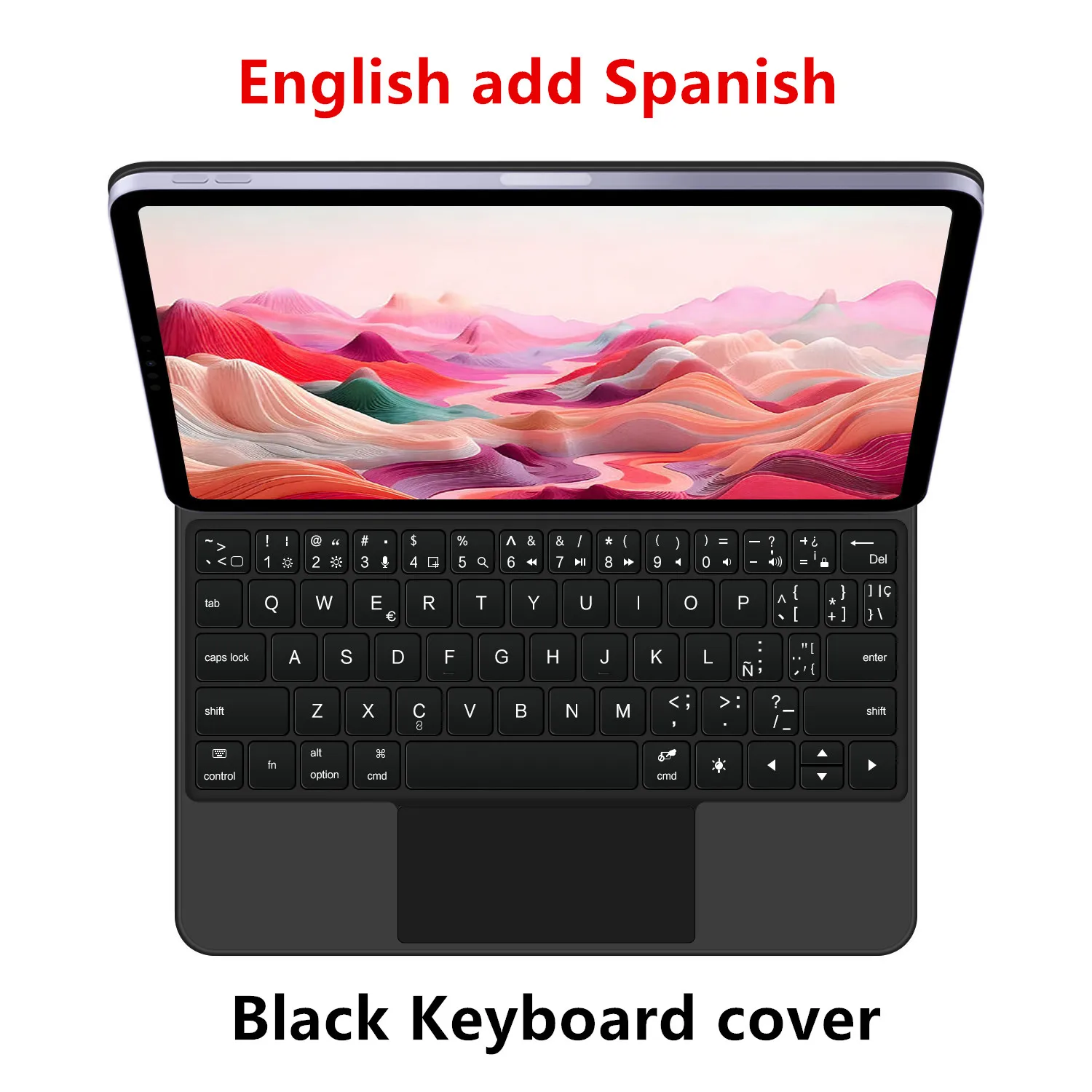 Magic Keyboard for iPad Air 13 inch M4 2026 M3 M2 Pro 12.9'' Smart Case Spanish Portuguese Hebrew French German 한국어 키보드 Keyboard - Image 7