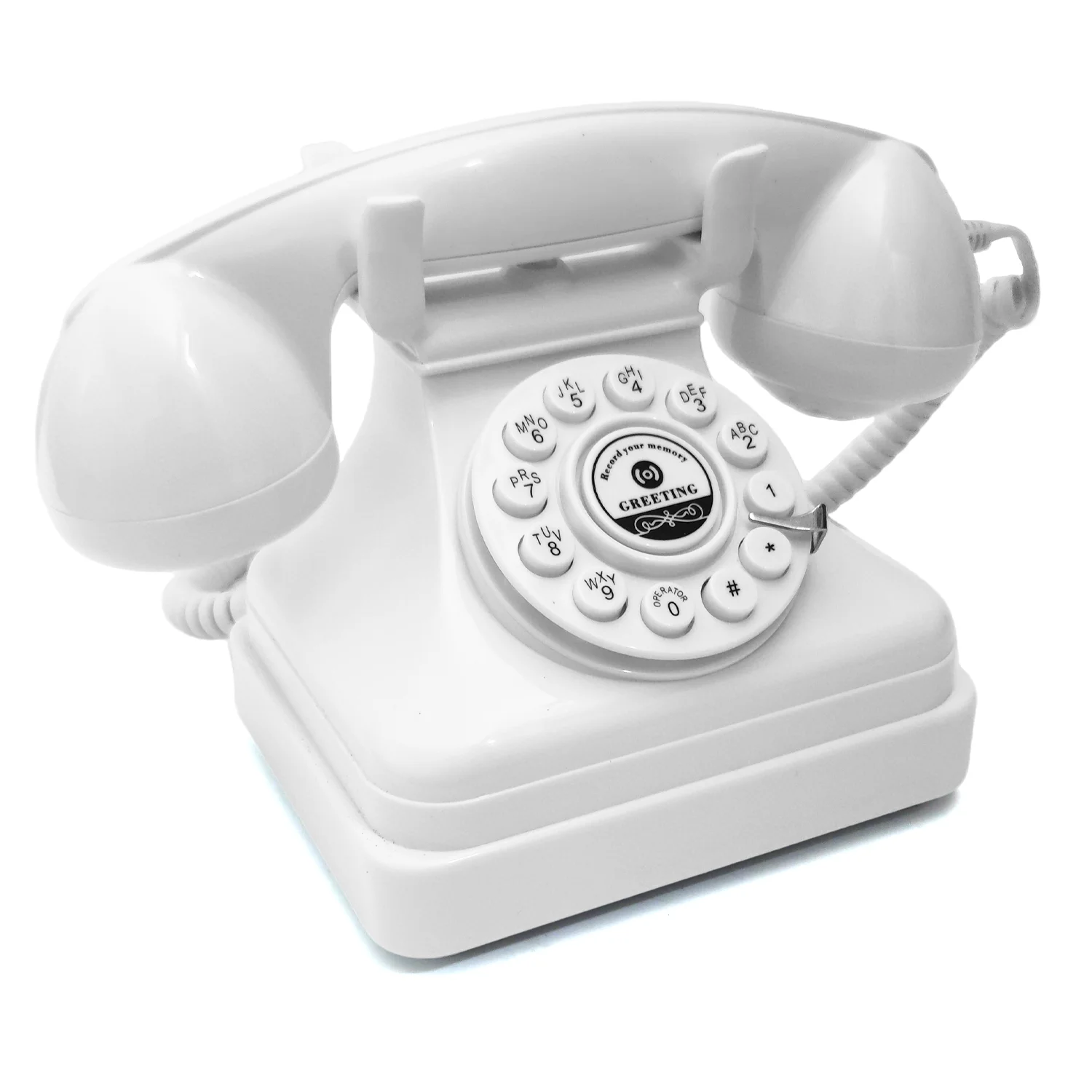 Wedding Audio Message Guest Book Phone Retro Rotary Style Antique Phone Message Recording Phone Message Voice Recor For Wedding - Image 5